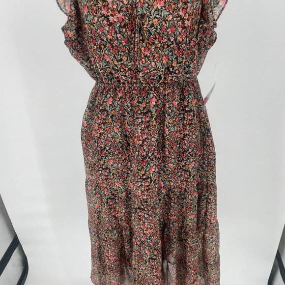 BB Dakota Midi Maxi Dress Sz Small NWT Black Ditsy Floral Prairiecore Cottage - Picture 6 of 16